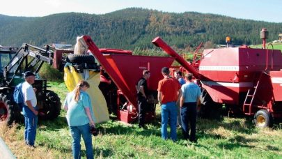Systemet med tresker krosser og storsekk