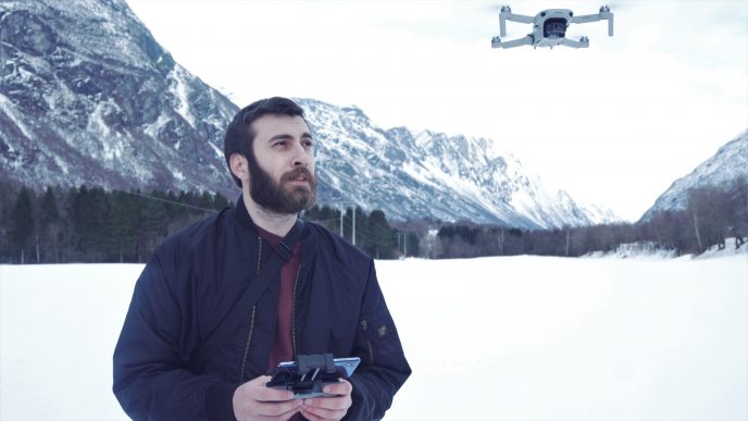 Lars Gunnar med drone