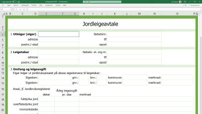 Jordleigeavtale