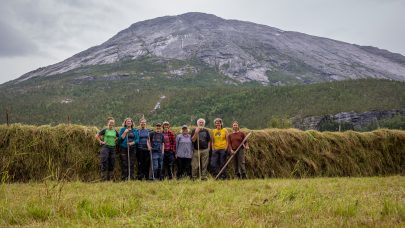 Hesjegjengen i Skjomen med ferdig resultat. Foto: Ingvild Melkersen