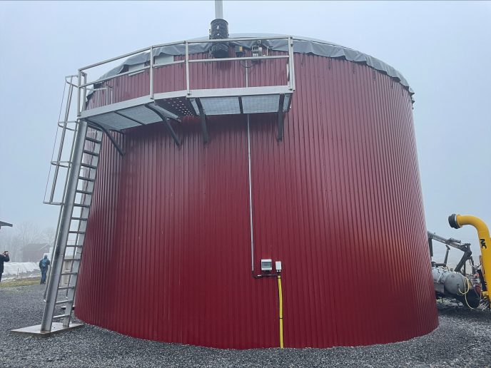 Norup biogassanlegg hja Kjell Kopperud 1 foto Atle Lende